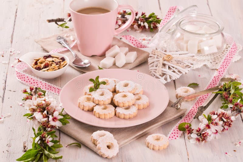 Canestrelli biscuits. royalty free stock photos