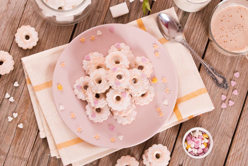 Canestrelli biscuits. royalty free stock photo