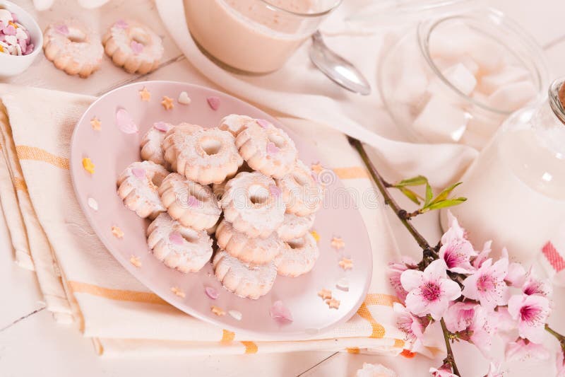 Canestrelli biscuits. stock images