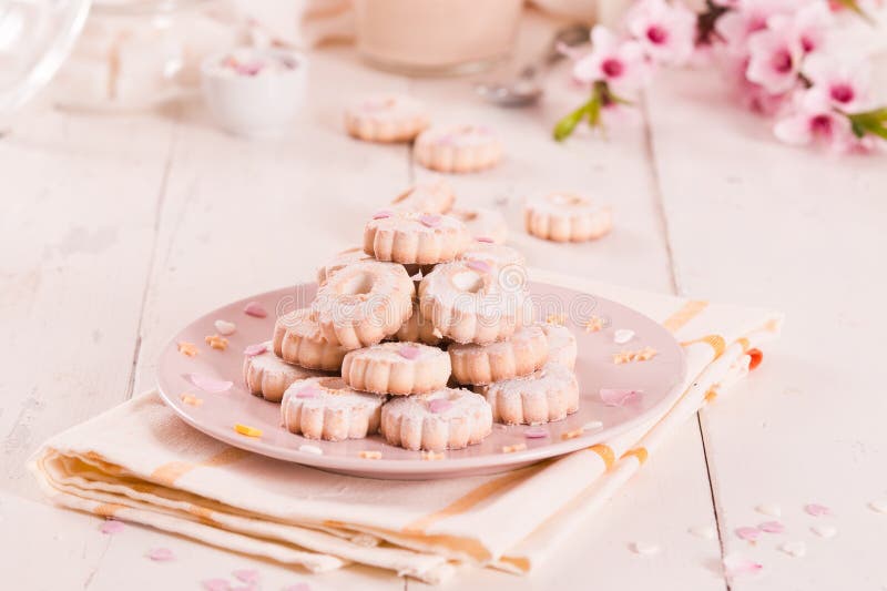 Canestrelli biscuits. stock images