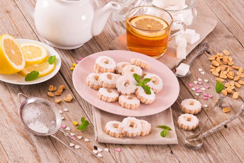 Canestrelli biscuits. stock photos