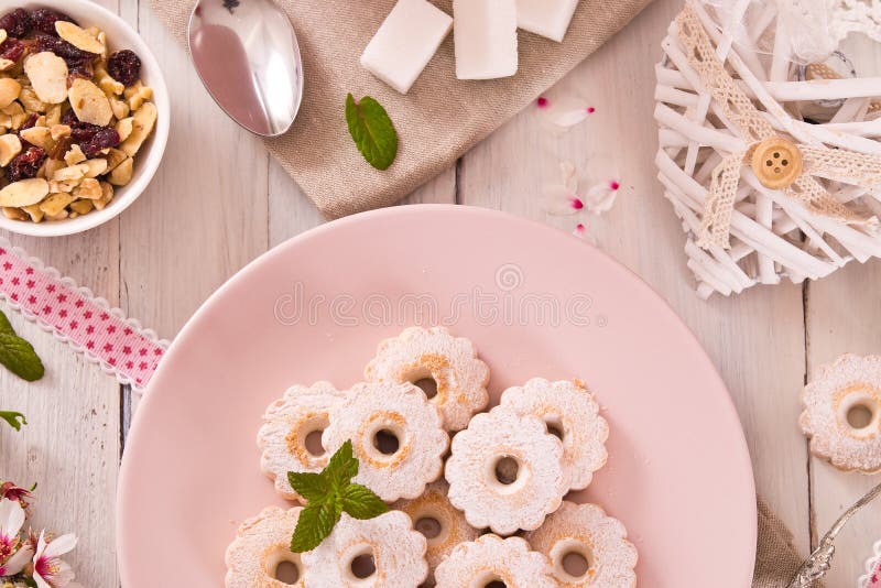 Canestrelli biscuits. stock photos