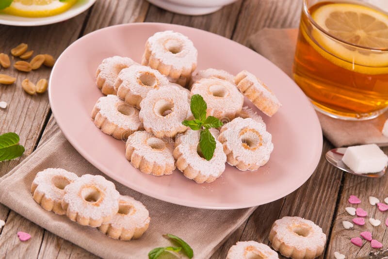 Canestrelli biscuits. stock photo