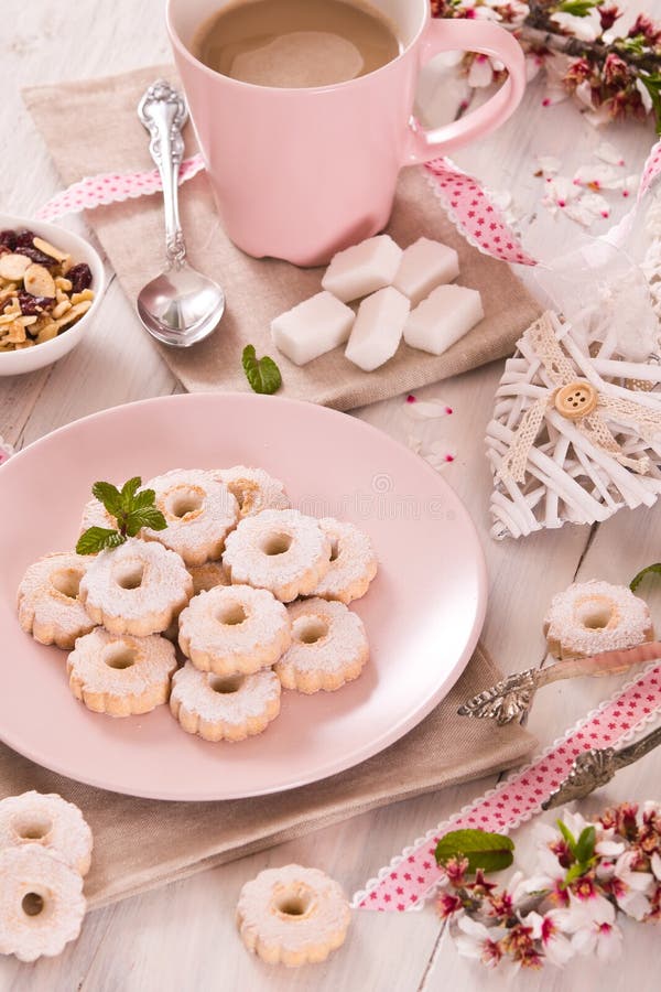 Canestrelli biscuits. stock photos
