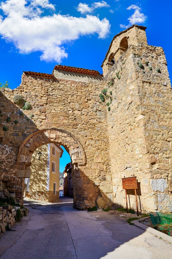 Canete Cuenca Puerta De Los angeles Virgen kamieniarstwo Hiszpania obrazy stock Canete Cuenca Puerta De Los angeles Virgen kamieniarstwo Hiszpania obrazy stock