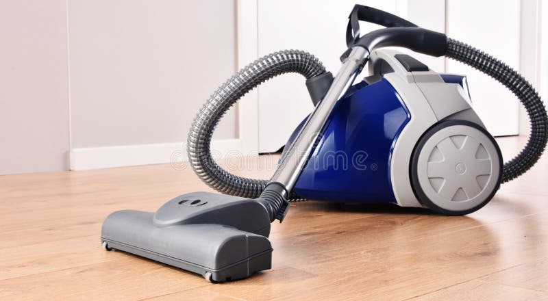 Canister Vacuum Cleaner for Home Use on the Floor Panels Stock Photo -  Image of hoover, floor: 191630696