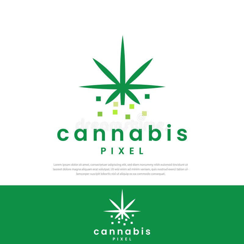 Cannabis Design Vector Digital Illustration Stock Illustration