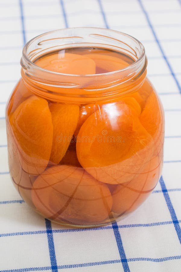 Canned apricots stock photo. Image of pickled, spicy 63747692