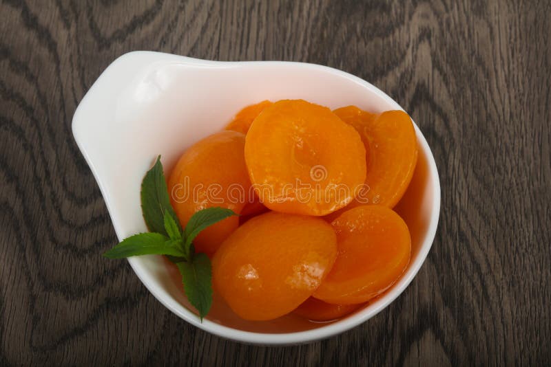 Canned apricots stock image. Image of apricot, juicy 112895055