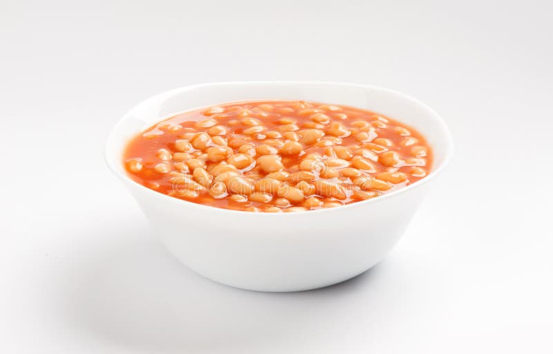 Canned Beans in Tomato Sauce Stock Image Image of food, homemade