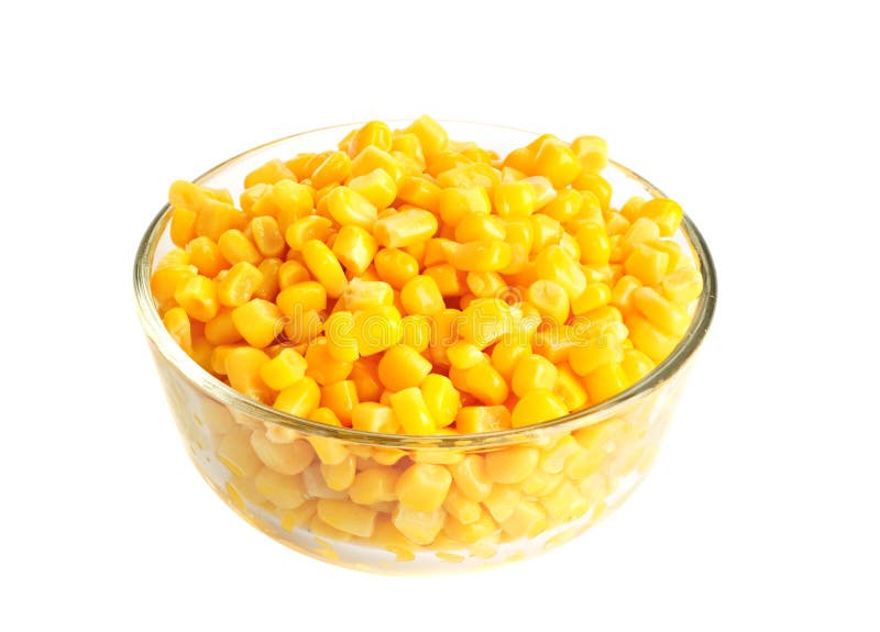 Canned corn stock photo. Image of plate, grain, golden 16861346