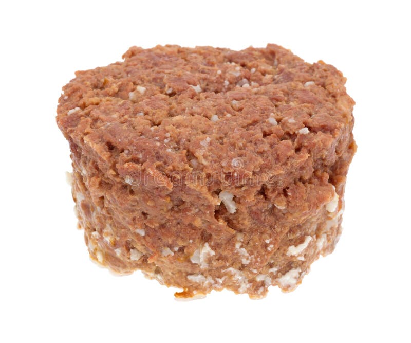 Canned Corn Beef on a White Background Stock Image Image of unhealthy