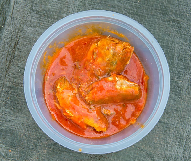 Canned Fish in Tomato Sauce Stock Image Image of nourishment, protein
