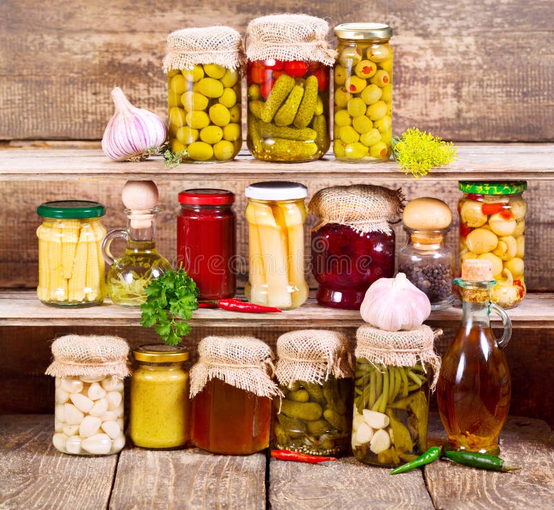 Canned food stock image. Image of pickled, cucumber, strawberry 44850233