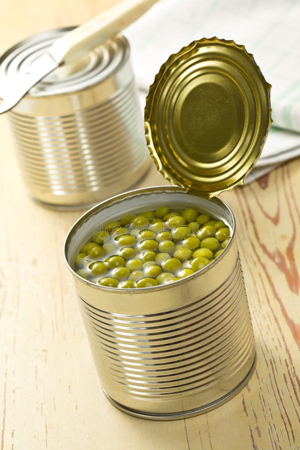 Canned green peas stock image. Image of ingredient, nutrition - 18767323