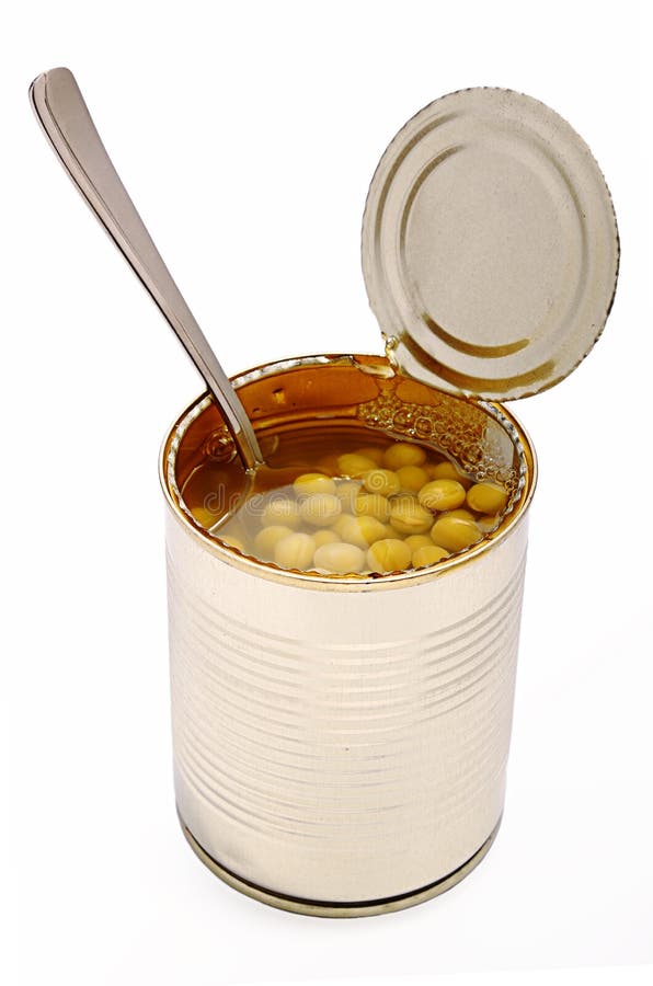 Canned green peas stock photo. Image of healthy, pack - 26758970
