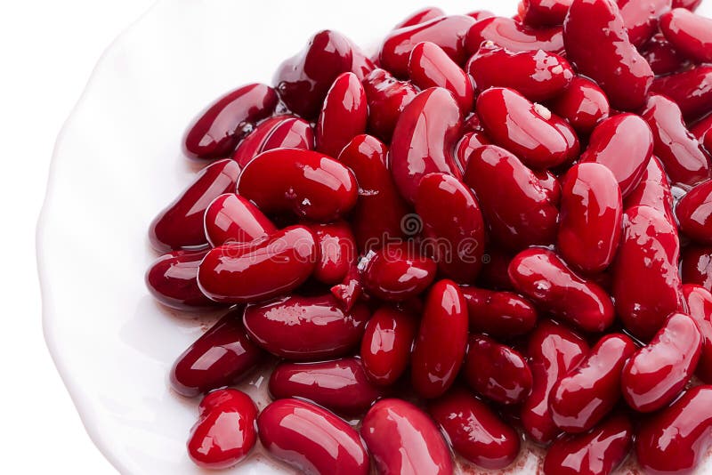 Canned red kidney beans stock photo. Image of isolated 23642398