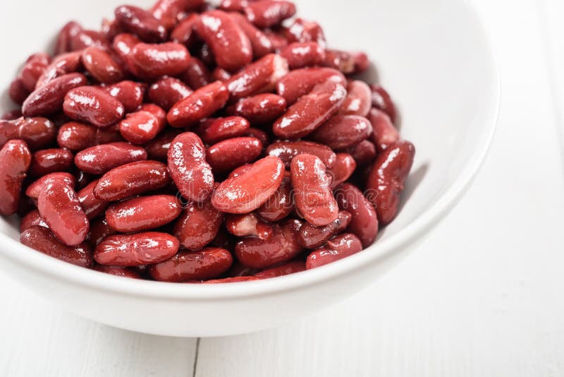 Canned Red Kidney Beans in Bowl Stock Photo Image of bowl, color