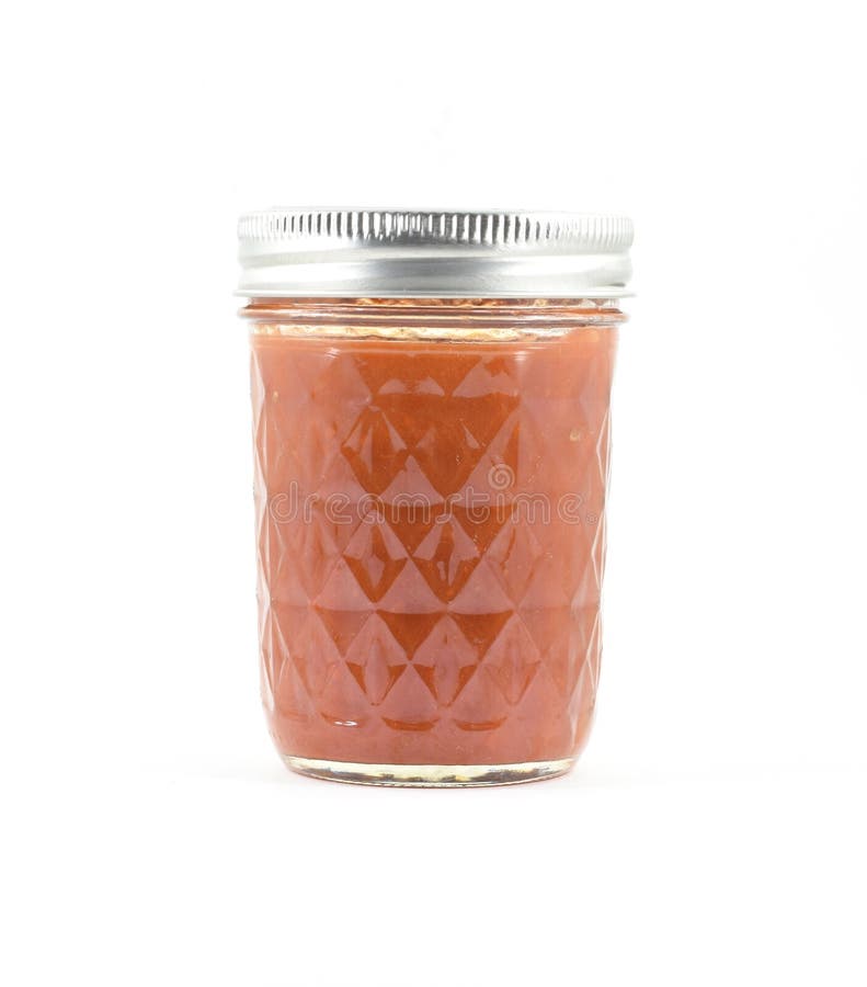 Canned Red Sauce in a Glass Jar Stock Photo Image of canned, sriracha
