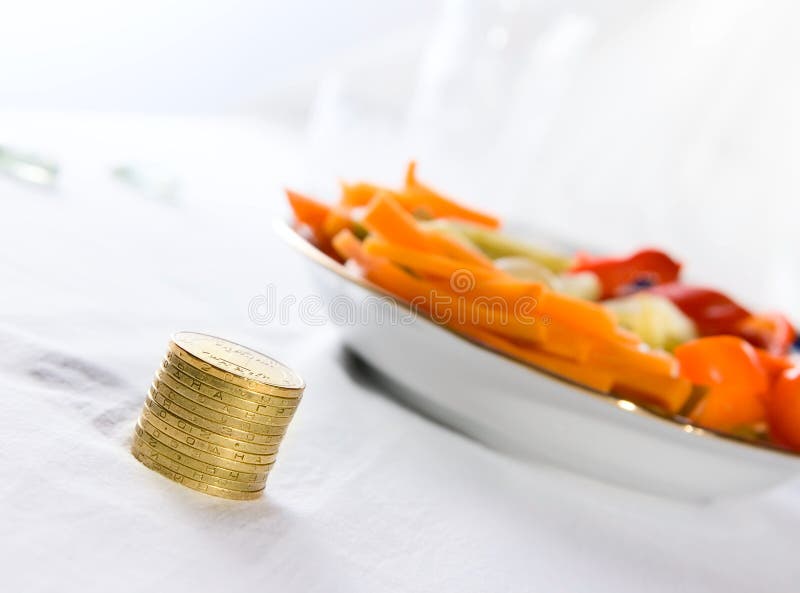 Canned vegetables on plate