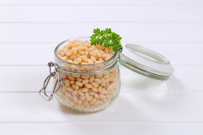Canned white beans stock photo. Image of canned, studio 98318098