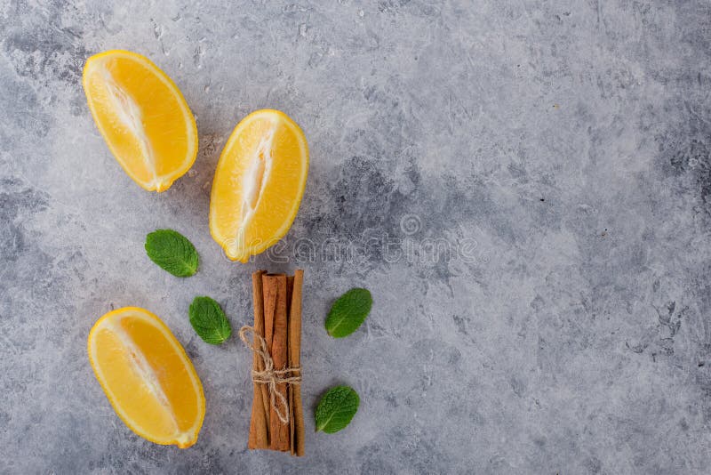 Cannella Miele zenzero Limone Struttura della pietra di immagine Un fondo interessante con una struttura affascinante immagini stock