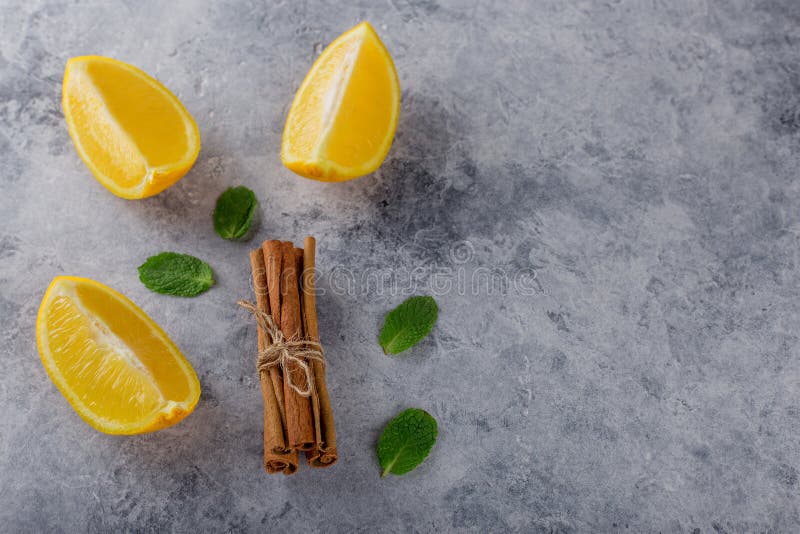 Cannella Miele zenzero Limone Struttura della pietra di immagine Un fondo interessante con una struttura affascinante immagine stock libera da diritti