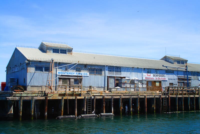 Cannery Row Pier, Beach, Monterey Bay California Editorial Photography