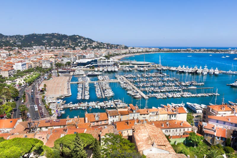 Cannes City View, South of France Stock Photo - Image of luxurious ...