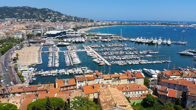 Cannes City View, French Riviera Stock Photo - Image of luxurious ...