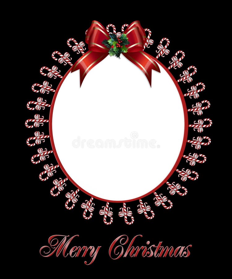 Cannes de sucrerie de trame de photo de Noël illustration libre de droits Cannes de sucrerie de trame de photo de Noël illustration libre de droits