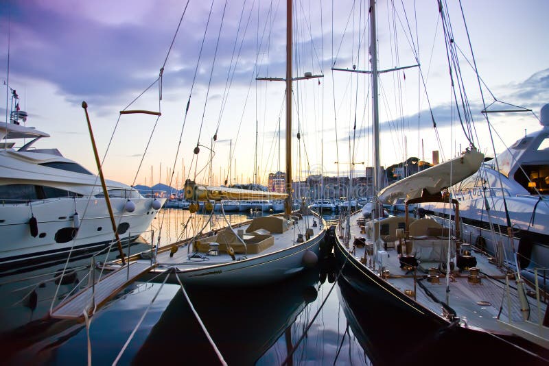 Cannes by evening