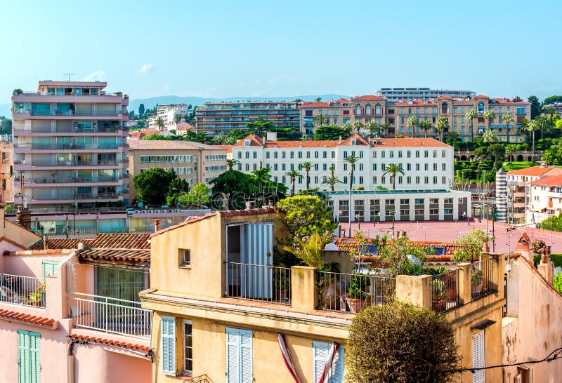 Panoramic view of Cannes city, France. Panoramic view of Cannes city, France