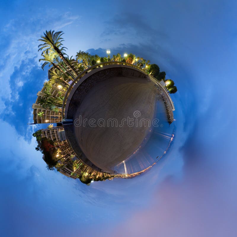 Spherical panorama of the beautiful Cannes in France. Spherical panorama of the beautiful Cannes in France