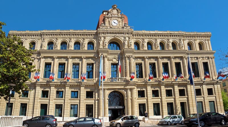 Cannes - Hotel de Ville fotografia stock Cannes - Hotel de Ville fotografia stock