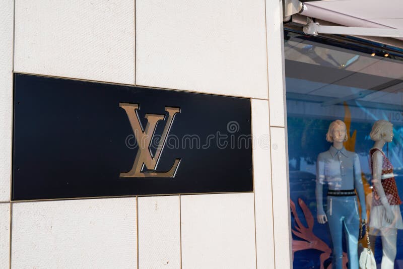 Louis Vuitton Logo and Letters Sign of Store Luxury Brand Fashion Shop  Editorial Image - Image of boutique, clothes: 203070510