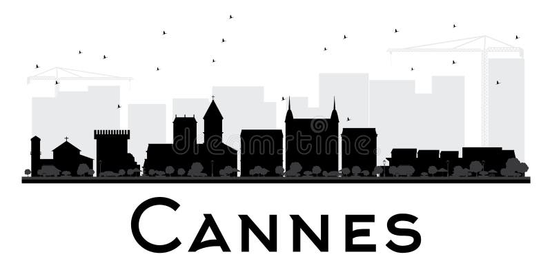 Karte Der Stadt Von Cannes, Frankreich Stock Abbildung - Illustration