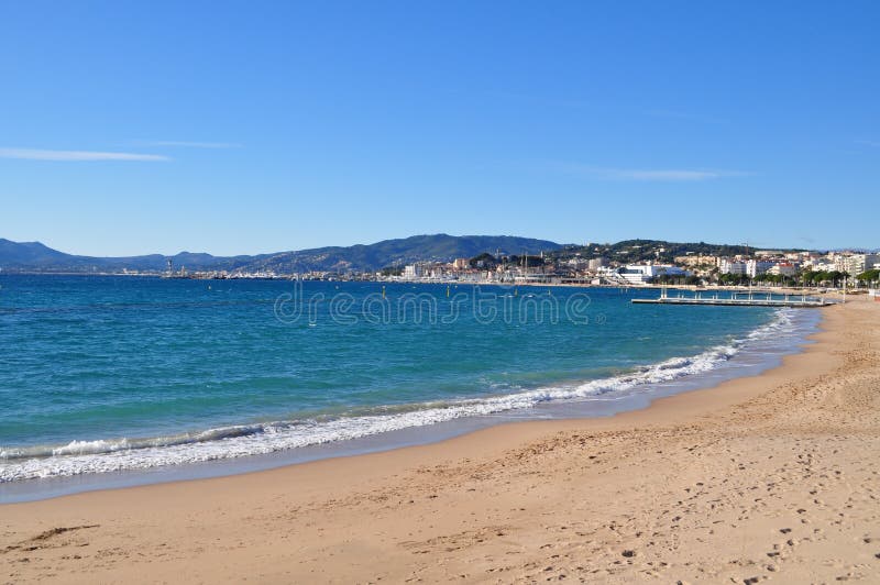 Cannes-Strand stockfotos Cannes-Strand stockfotos