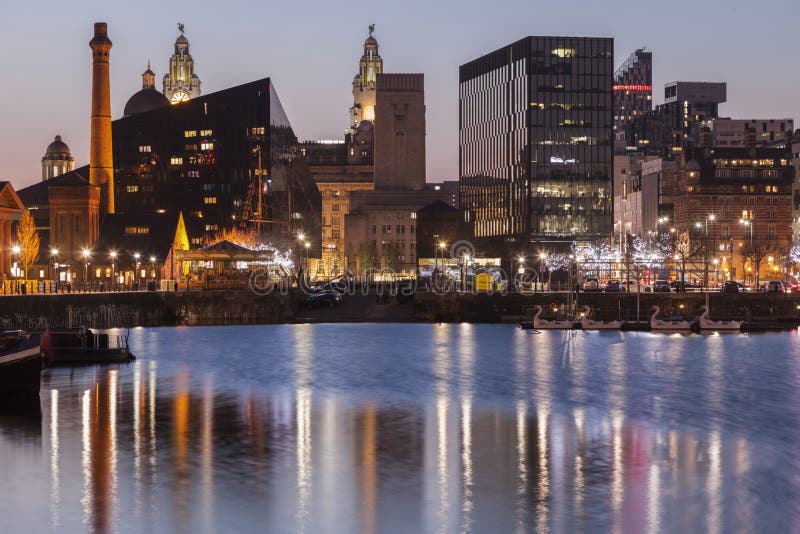 Canning Dock in Liverpool stock image. Image of liver 127418087