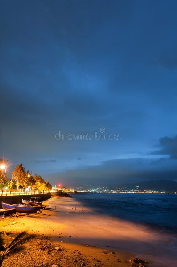 Cannitello night. royalty free stock photo Cannitello night. royalty free stock photo