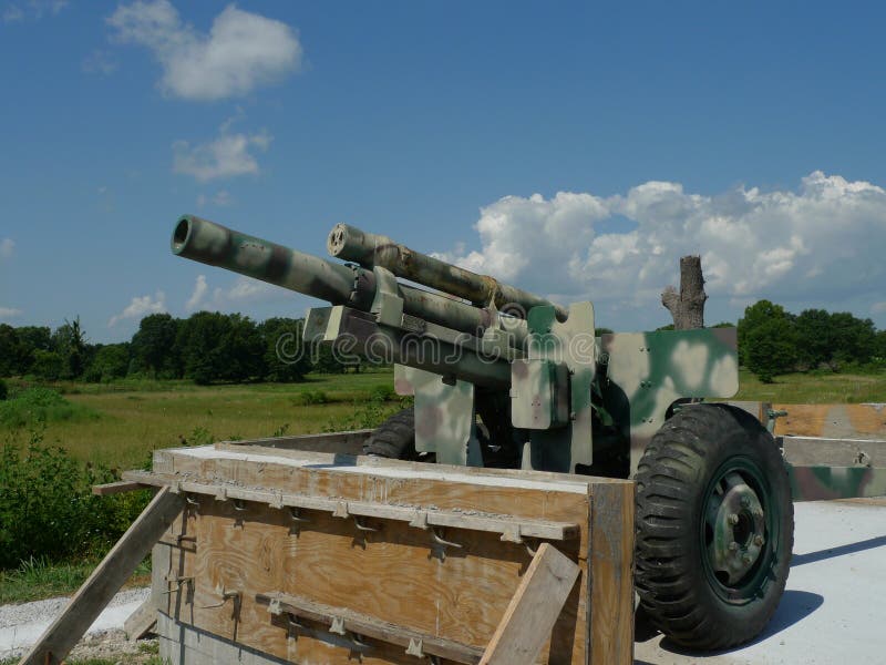 Cannon on Display at VFW Post 4518, Sallisaw, OK Editorial Photography Image of government