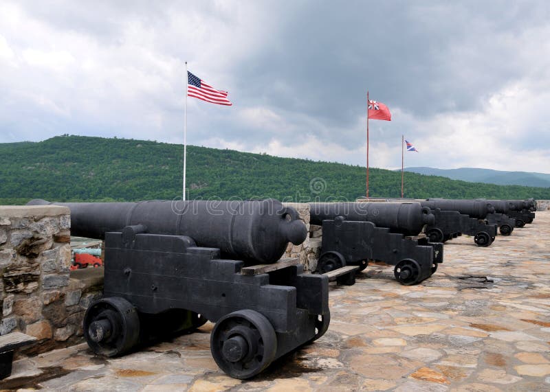 Cannons at Fort Ticonderoga Stock Photo Image of ticonderoga, cannon