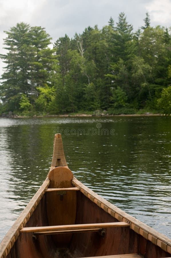 View from inside the voyager canoe in Voyagers National Park. View from inside the voyager canoe in Voyagers National Park