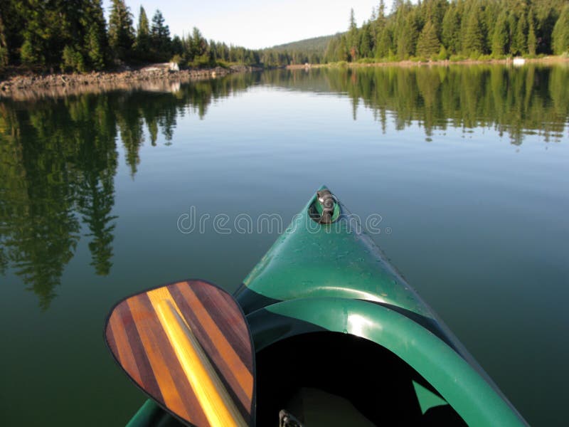 Canoe and Paddle stock image. Image of recreation, paddle 10657951