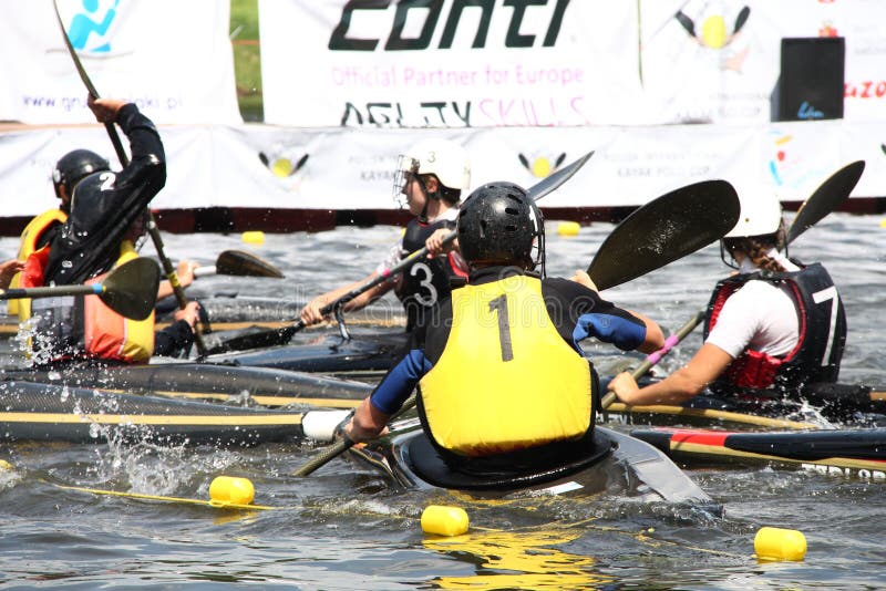 Canoe polo editorial image. Image of dribble, river, team 20353225