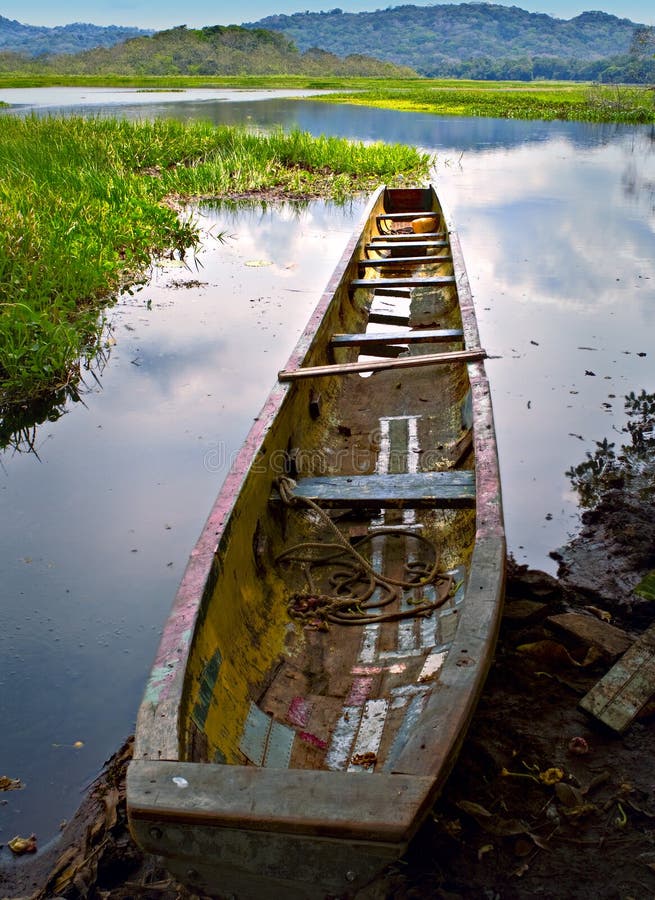 Canoe at Rivers Edge, Panama