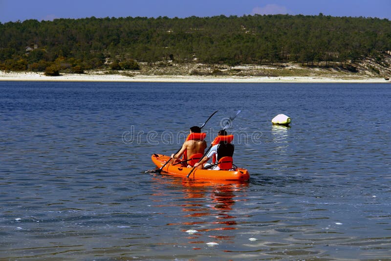 Canoeing boys