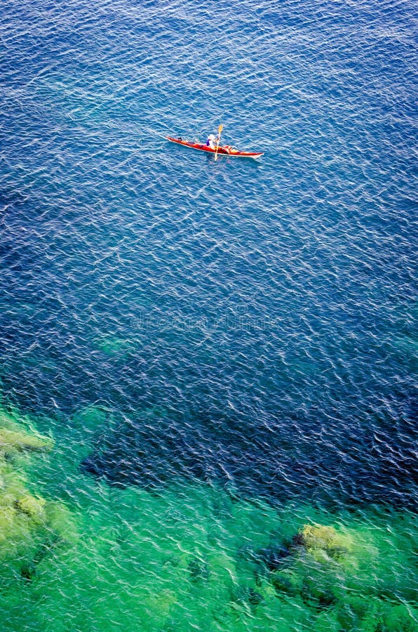 Canoeing in the ocean stock photo. Image of surfing, beach 2465670