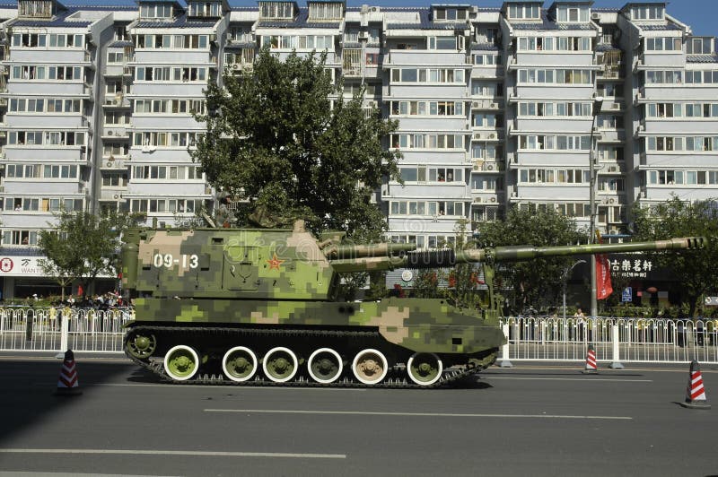 Canon automoteur de pla de la Chine images libres de droits