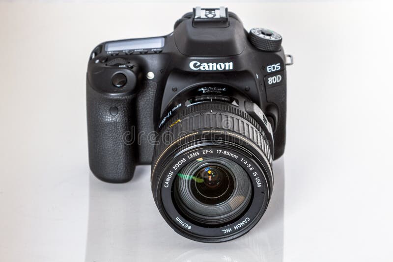 Canon EOS 80D DSLR camera editorial photography. Image of camera 79681257